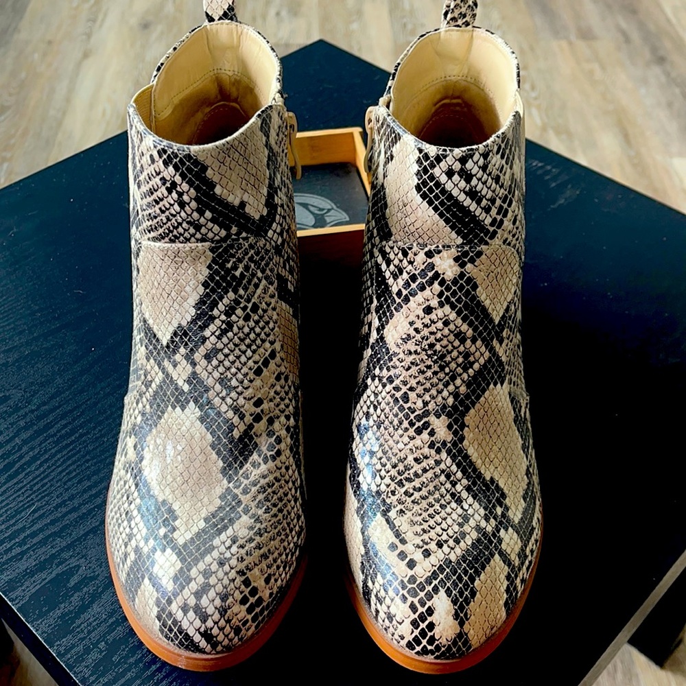 Torrid Snake Skin Print Booties WIDE